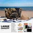 thumbnail image 5 of Balery Vintage Metal Dragon Beach Travel Bag - Water-Resistant, Large Capacity Lightweight Tote with 7 Pockets for Women and Men - Perfect for Beach, Pool, Gym, and Travel, 5 of 7