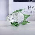thumbnail image 1 of CNKOO Glass Fish Shape Table Decor Portable Replacement Vivid Lifelike Colorful Home Computer Desk Ornament Decoration Green, 1 of 7