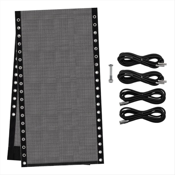 Tela de Repuesto para Silla con 4 Cuerdas Elásticas, Kit de Reparación de para Sillón Reclinable de Patio, Piscina Exterior A