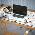 thumbnail image 3 of Long Mouse Pads for Desk,White Cow Heart Pattern Desk Mats on Top Of Desks, Desk Mouse Pad Extra Large with 3mm Non-Slip Base and Stitched Edge for Gaming,Office,Work,Home 35.4"x15.7", 3 of 6