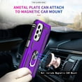 thumbnail image 3 of LeYi for Galaxy A23 5G Phone Case, Samsung Galaxy A23 5G Case with [2 Pack] Tempered Glass Screen Protectors, Heavy Duty Protective Phone Case with Magnetic Ring Stand for Samsung A23 5G, Purple, 3 of 5