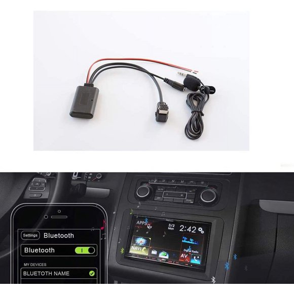 Bluetooth 5.0 Module, 11 Pin IP-Bus Plug Cable AUX Adapter for Pioneer DEH-P88RS Audio Music Receiver