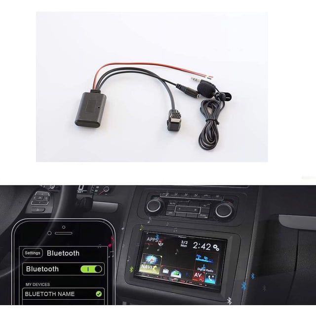 Bluetooth 5.0 Module, 11 Pin IP-Bus Plug Cable AUX Adapter for Pioneer DEH-P88RS Audio Music Receiver