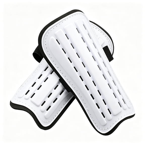 BESTSKY 2026 New Soccer Shin Guards Adult 2X for Football Games Men Women Breathable Comfortable Shin Protector Protective Gear Leg Protection White