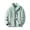 Green women plus size fleece jacket a1, variant on Casual Basic Fleece Jacket for Women Plus Size, Collared Long Sleeve Zipper Blazer, Warm Loose Fit Outerwear for Fall Winter Daily Wear, Green M