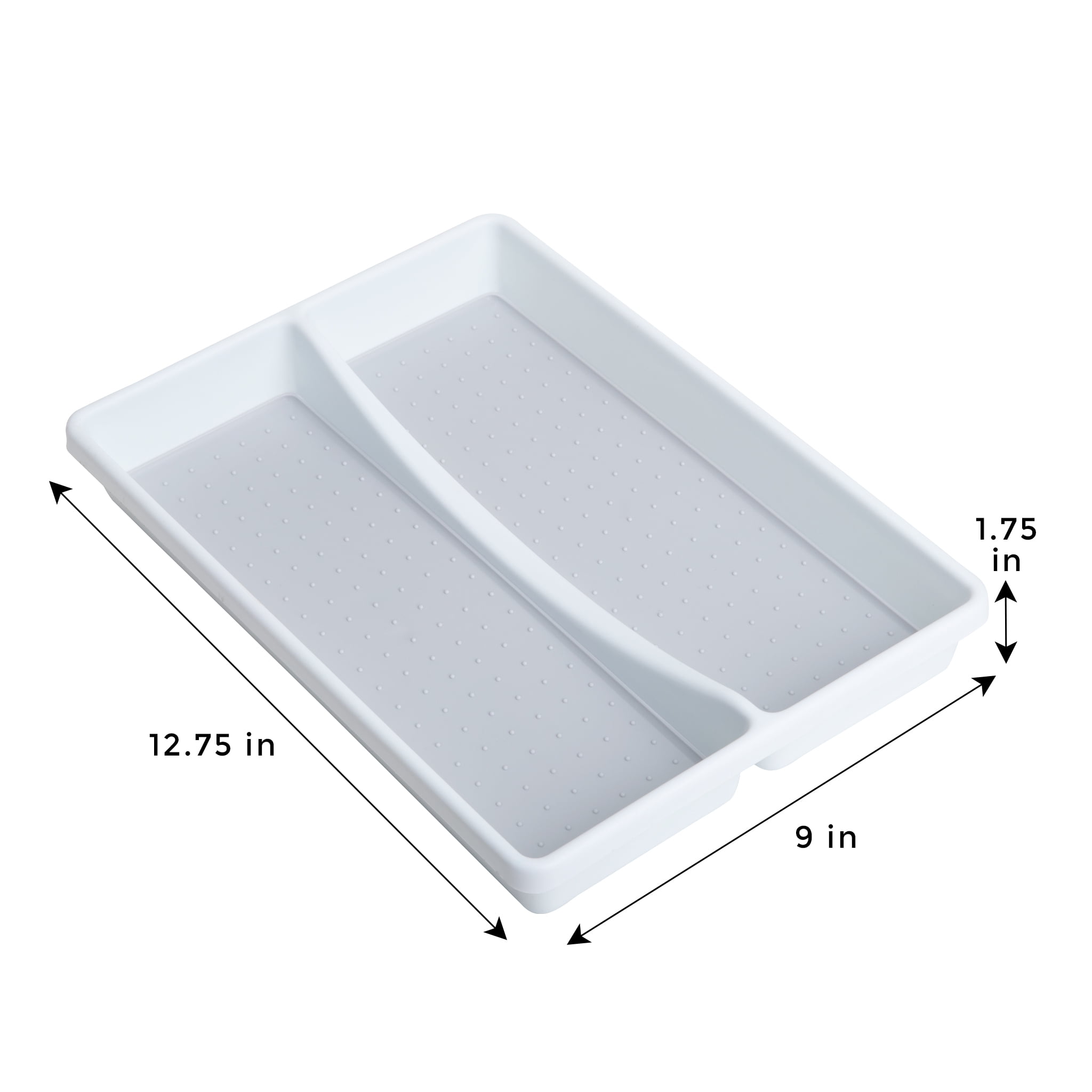 Smart Design 6-Compartment Drawer Organizer - Non-Slip, BPA Free, Perfect For Kitchen, Office, Makeup
