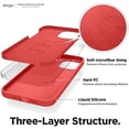 thumbnail image 4 of elago Compatible with iPhone 12 Mini Case, Liquid Silicone Case, Full Body Protection (Screen & Camera Protection) for iPhone 12 5.4 Inch (Red), 4 of 7