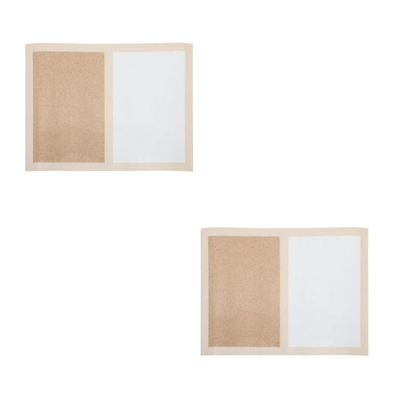 Raindrops 2pcs Cork Board Whiteboard for Wall Multi-Functional and Easy to Install with Self-Adhesive Backing Ideal for Classroom Office and Home