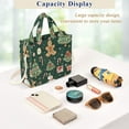 thumbnail image 5 of FORMRS Womens Corduroy Tote Bag Crossbody Shoulder Handbag with Pocket, Green Christmas Trees, 5 of 7