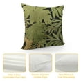 thumbnail image 4 of MLJA  Leaf Throw Pillow Covers Leaf Pillow Covers, Modern Square Decorative Pillowcase,Cushion Case for Couch Bedroom Car Living Room(Green), 4 of 5