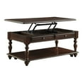 thumbnail image 3 of Koy 48 in. Espresso Rectangular Wood Coffee Table with Lift-Top on Casters, 3 of 6