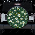 thumbnail image 1 of Colorful Floral Daisy Seamless Pattern Polyester Universal Spare Wheel Tire Cover Wheel Covers for Trailer RV SUV Truck Camper, 1 of 5