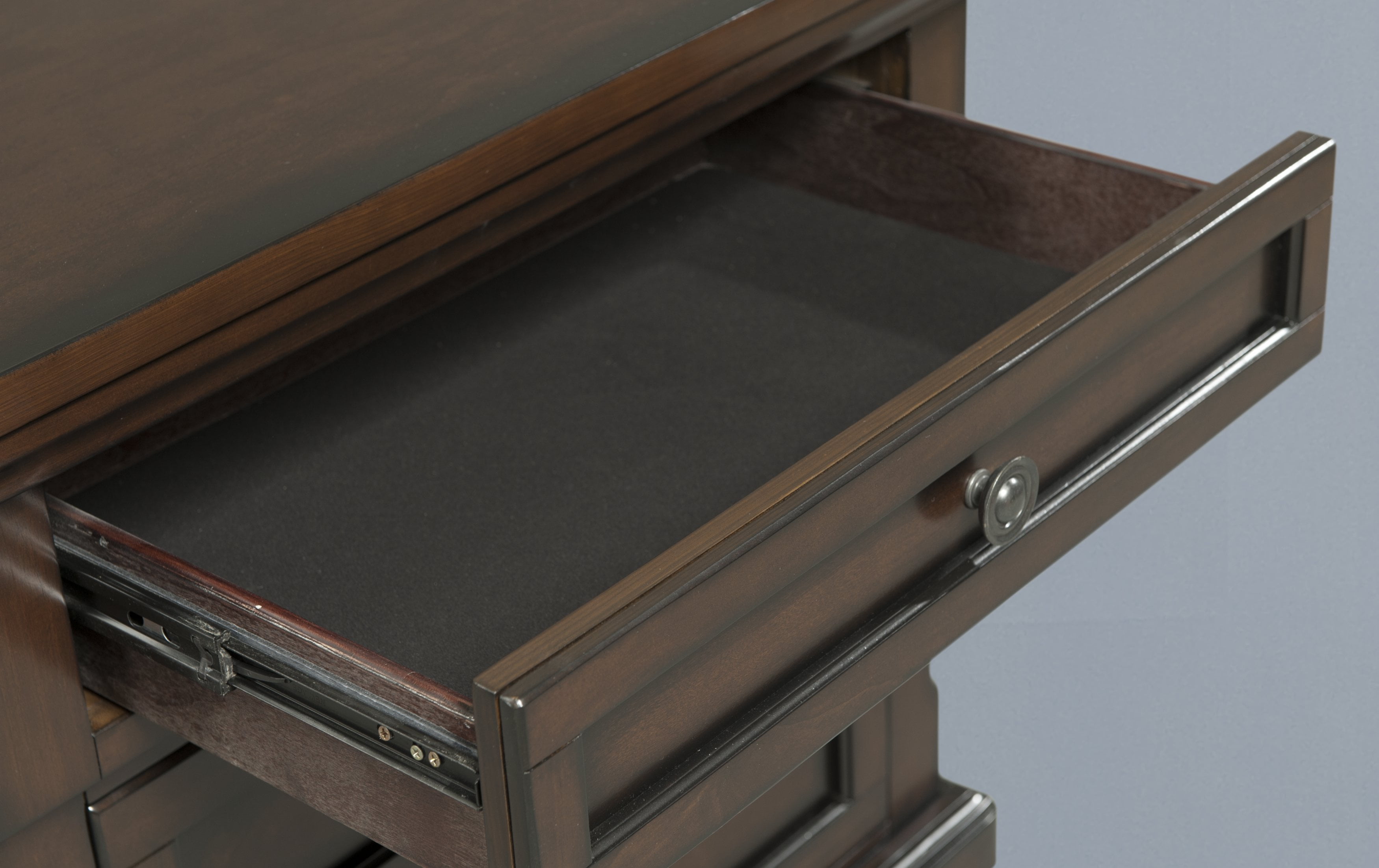 Picket House Furnishings Kingsley Nightstand w/ USB Walnut