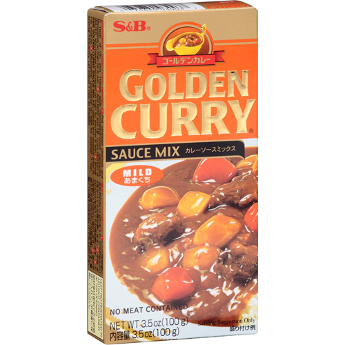 S&B Golden Curry Mild Sauce Mix, 3.5 oz, (Pack of 12)
