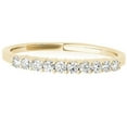 thumbnail image 4 of AoneJewelry Diamond Wedding Band In 10K 1/4 Carat Solid Rose,White & Yellow Gold, 4 of 5