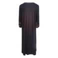 thumbnail image 5 of CHUANK Robe Jupe Femme Jeune Adulte Mode Positionnement Imprimée Manches Longues Longue avec Poches, 5 of 5