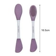 thumbnail image 6 of Dream Lifestyle Silicone Face Mask Brushes, Facial Mud Mask Applicator Mixing Brush, Double Head Soft Brush Face Mask Spatula For Mud,Clay,Body Lotion,Diy Mask, Purple, 6 of 8