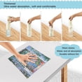 thumbnail image 3 of Yayeee 6 Pack Kitchen Dish Cloths Set for Washing Soft Drying Absorbent Microfiber Towels, Blue Floral Window, 3 of 9