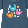 thumbnail image 3 of Instant Message - Colorful Chickens - Toddler & Youth Girls Fleece Dress, 3 of 6