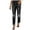 Black, variant on Woman Pants 2025 Women Mid Waist Ripped Boyfriend Distressed Stretch Skinny Denim Jeans Jeans for Women