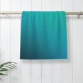 thumbnail image 4 of Honeii Green Turquoise Teal Print Quick-Dry Microfiber Towel, Shower Towel 27.5x16in,Absorbent Bathroom Towel for Beach, Pool, and Travel, 4 of 5