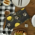 thumbnail image 3 of Eveokoki 2 Pcs Kitchen Towels Lemons Kitchen Dish Towels Kitchen Dish Cloths Fast Drying Kitchen Rug Kitchen Decor for Home Cleaning Cooking Baking, 16 x 24 Inch, 3 of 5