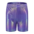 thumbnail image 4 of Trajes de baño Amzcrzy Tankini para mujer, trajes de baño, traje de baño, bikini para mujer, estampado de moda, ajustado, pantalones cortos, tocado, traje de flores, morado, 11-12 años, 4 of 6