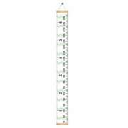 myvepuop 2024 Baby Height Growth Chart Hanging Rulers Kids Room Wall Wood Frame Home Decor New Green One Size