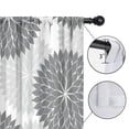 thumbnail image 4 of Blackout Kids Curtains,Gray Floral and Petal Pattern Childrens Insulated Curtains Set Of 2,Bedroom Essentials,Toddler Room Decor 42x54in(106x137cm), 4 of 5