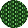 thumbnail image 1 of Ahgly Company Machine Washable Indoor Round Transitional Night Black Area Rugs, 3' Round, 1 of 7