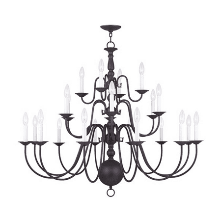 

Chandeliers 22 Light With Bronze Finish size 42 in 720 Watts - World of Crystal