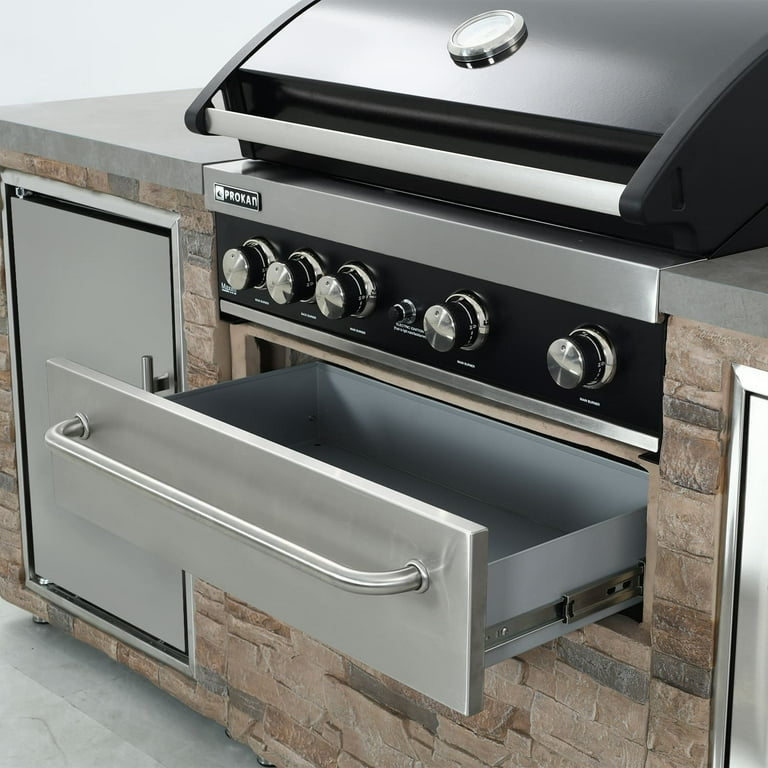 Heavy Duty Prokam Desert Sunrise 5B Gas BBQ, Outdoor Propane Grill
