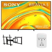Sony K-55XR50 55" TV with FULL-MOTION-MOUNT-43-90 and 3-OUTLET-SURGE (2025)
