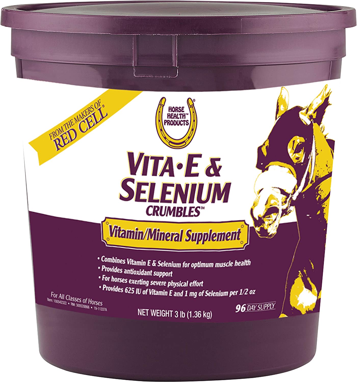 Horse Health Vita E & Selenium Crumbles Horse Vitamin Supplement