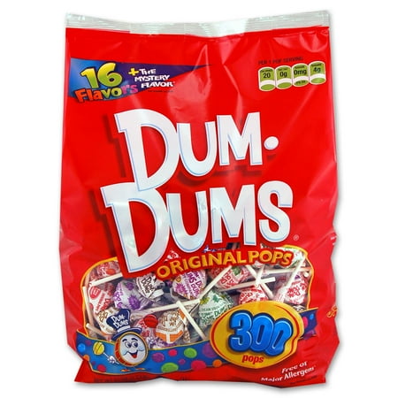 Dum-Dums, Assorted Flavors Original Pops, 50 Oz, 300 Ct