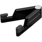 CHIKEN Cell Phone Stand, Universal Mini Size Portable Aluminum Alloy Foldable Phone Holder for Desk, Compatible with All Mobile Phone, iPhone, iPad Mini, Tablet 4-10.5" Desk Accessories (Black)