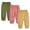 Beige & Pink & Yellowish Green, variant on MYGBCPJS 3Pack Boys Girls Cotton Linen Harem Pants Baby Bloomer Trousers Toddler Summer Joggers Bottoms