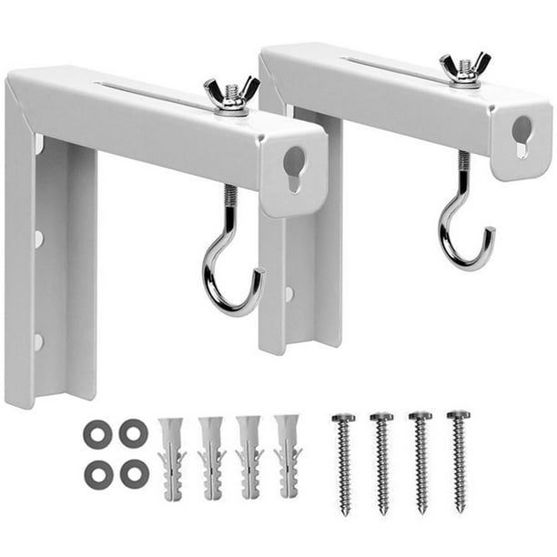 2 soportes de techo para pantalla de proyector con ganchos de montaje para pantalla de proyección