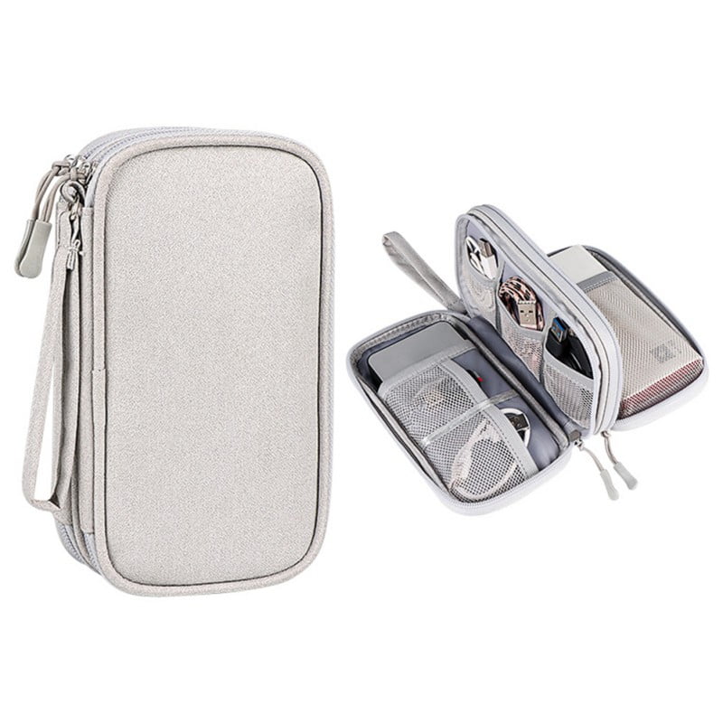 Mini Portable Storage Bag Case Cable Box Pouch Organizer For Earphone Headphone 