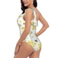 thumbnail image 4 of Easygdp Sweet Honey Women's One Shoulder Ruffle Monokini Bathing Suits with Removable Chest Pad, Quick Drying - Large, 4 of 8