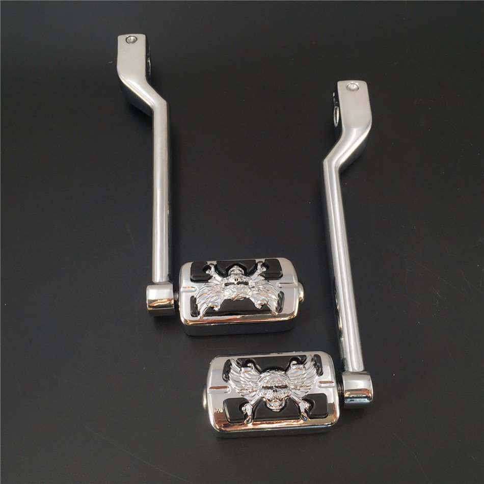 HTT Motorcycle Chromed 2 PCs Billet Style Heel/Toe Shift Lever Gear