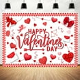 thumbnail image 4 of Valentines Day Backdrop, Valentines Romantic Red Love Hearts Cupid Backdrops for Photography, Happy Valentine's Day Party Decoration Background Banner Photo Booth Props,6X4ft, 4 of 5