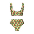 thumbnail image 6 of Rocae Summer Watermelon for Bikini Set for Women Two Piece Sexy High Swimsuits Split Crossover Bikini Medium, 6 of 9