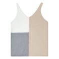 thumbnail image 5 of Sngxgn Women Tank Tops Dressy V Neck Camisole Blouse Casual Sleeveless Cami Summer Tanks Shirt(Khaki,M), 5 of 7