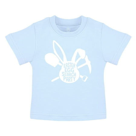 

Creative Knitwear Kids Easter T-Shirt - Easter Egg Search Party - Light Blue - 4T