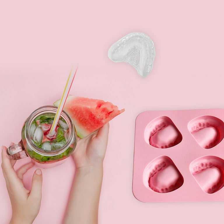 Ice Cube Trays Flexible Sphere Easy-release Tooth Silicone Mold Dishwasher  Safe Funny Teeth Shape Novelty - AliExpress