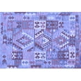 thumbnail image 1 of Ahgly Company Machine Washable Indoor Rectangle Southwestern Blue Country Area Rugs, 2' x 4', 1 of 4