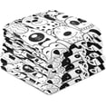 thumbnail image 4 of Kitchen Towels Black White Doodle Dogs Pattern Cleaning Towel Absorbent Hand Towels Tea Towels for Home Restaurant Dish Clean 28" x 18", 4PCS, 4 of 7