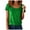 Light Green, variant on larppty Sequin Shirt for Women's Sparkly Short Sleeve Party Bling Glitter Fashion Blouse Top (Light Green, S)