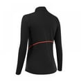 thumbnail image 2 of Women Quarter Zip Pullover Running Shirts Long Sleeve Activewear Tops Tight Workout, 2 of 5